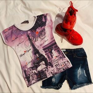 Denim Dark Rinse Blue shorts